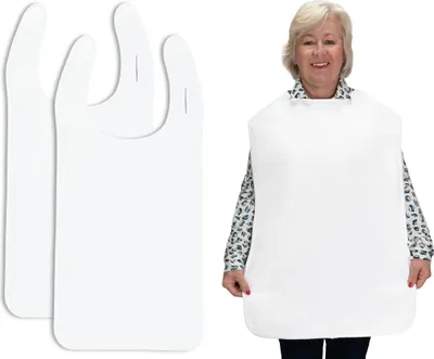 Produktbild von 2er Set Erwachsenen-Lätzchen, 100% Polyester