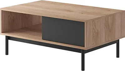 Image de Table basse Basic table de salon 104x68cm jackson hickory graphite sans poignée