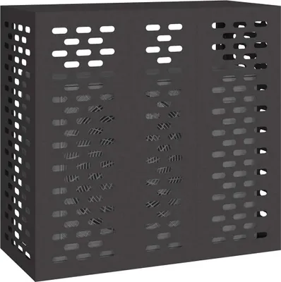 Obrázek produktu pro vidaXL Kryt klimatizace černý 110 x 50 x 105 cm ocelový