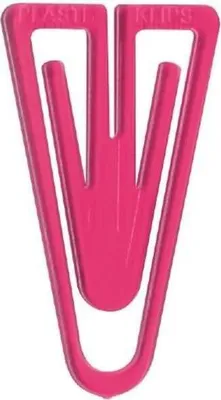 Produktbild von Büroklammern Plastiklips 60mm VE=1000 Stück kristallpink