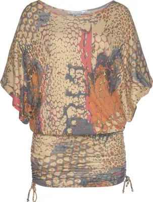 Produktbild von Buffalo Longshirt orange-bedruckt Größe 44/46