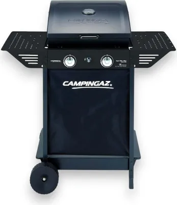 Produktbild von Stahl 2-Flammen-Gasgrill mit Rädern und Deckel mit Thermometer XPERT 100 L PLUS