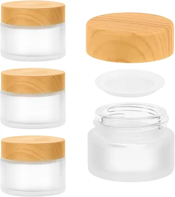 Produktbild von Cremetopf 50 ml, 4 Stück, Glas, für Kosmetik