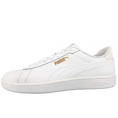 Image de Chaussures de sport Puma Smash pour hommes, chaussures d'entraînement, couleur blanche, style décontracté