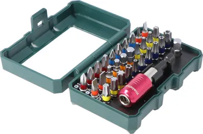 Produktbild von Original Metabo Bit-Box, Bit-Set "SP", 32-teilig 6.26700 inklusive magnetischer Schnellwechseladapter und Bithalter 65mm