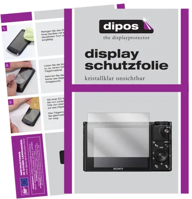 Produktbild von 6x Schutzfolie für Sony DSC-RX100 VI klar Displayschutzfolie Display Schutz