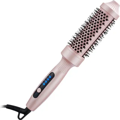 Immagine prodotto di INF Spazzola ad aria calda volumizzante 2 in 1: lisciante e arricciacapelli - Rosa