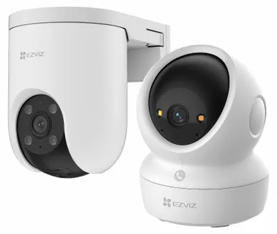 Produktbild von EZVIZ H8c SE 2K Außenkamera + H6c Pro 4K Innenkamera – 360° Pan & Tilt – KI-Menscherkennung – WiFi 6