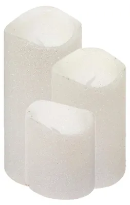 Immagine prodotto di Candele LED di varie dimensioni, set di 3 pezzi