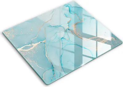 Produktbild von Glasschneideplatte - Herdabdeckplatte - 60x52 - Schneidebrett - Spritzschutz - Abstraktionsstein