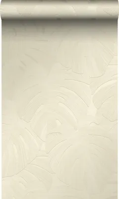 Imagen del producto de Origin Wallcoverings papel pintado hojas tropicales beige claro 53 cm x 10.05 m