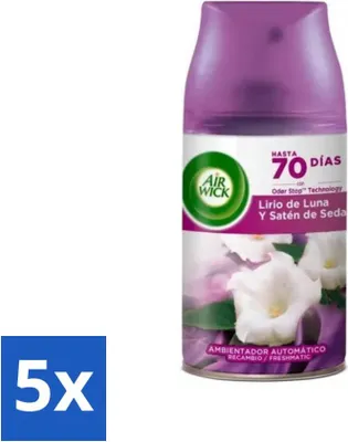 Obrázok produktu pre Air Wick - Náplň do osviežovača vzduchu - Mesačná ľalia - Automatický sprej - 250 ml - Hodnotné balenie - 5 kusov