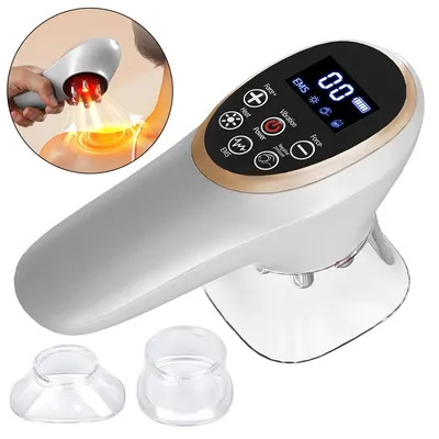 Produktbild von 5-in-1 Schröpfmassagegerät mit Wärme und Rotlicht, EMS Massage für Bauch, Beine, Po & Faszien, Anti-Cellulite
