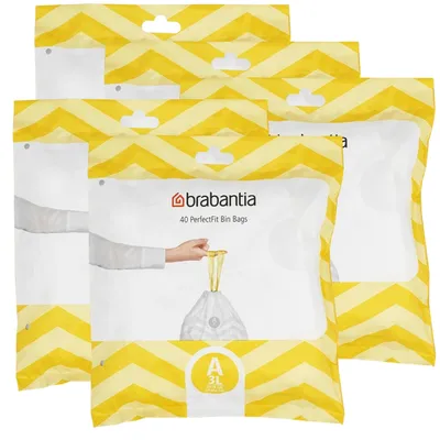 Produktbild von Brabantia Müllbeutel mit Zugband A 3L - 40 Einzelbeutel (5er Pack)