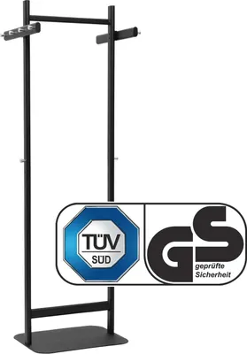 Produktbild von MAUL Garderobe MAULsalsa 10 Haken Standfuß 60 x 43 x 173 cm schwarz