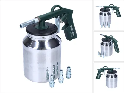 Immagine prodotto di Pistola per sabbiatura ad aria compressa Metabo SSP 1000 7 bar + ventosa ( 601569000 )