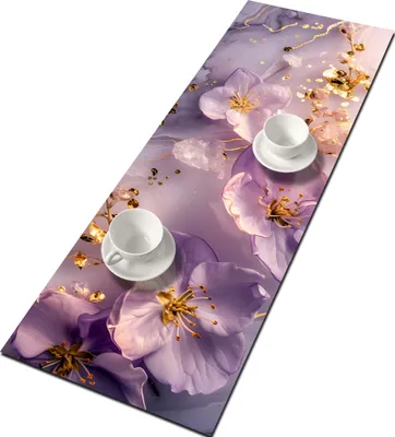 Produktbild von BERTONI Filz Tischläufer, Tischdecke mit Muster Bank Tischdekoration LAYLA 115x40 cm