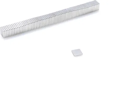 Obrázek produktu pro Neodymové magnety 5 x 5 x 1 mm N38 blokové pouzdro - 100 kusů mm N38, extrémně silné, magnetické tabule, ledničky, tabule, kutilství