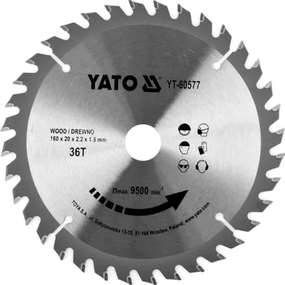 Produktbild von YATO Trennscheibe Winkelschleifer YT-60577 1.5mm 160mm 20mm Blisterpack