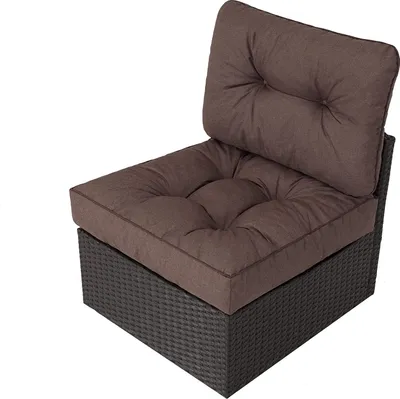 Zdjęcie produktu dla HOBBYGARDEN Poduszki ogrodowe na rataanmöbel Poduszki ogrodowe Rataan Poduszki dekoracyjne Poduszki 60x60x40 Brazowy