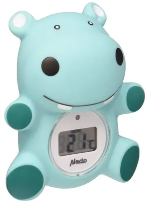 Immagine prodotto di Termometro da bagno digitale - Ippopotamo - Display digitale - Per bambini e neonati