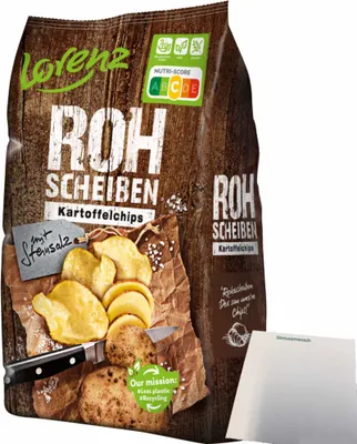 Produktbild von Lorenz Rohscheiben mit Steinsalz (120g Tüte) + usy Block