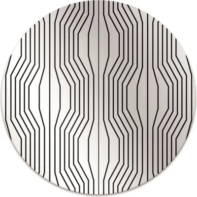Obrázek produktu pro Kulatá rohožka - Rohožka na židli - Kancelářská rohožka na židli - Kulatý Ø 100 cm - Rohožka na podlahu - Rohožka - Geometrická iluze.