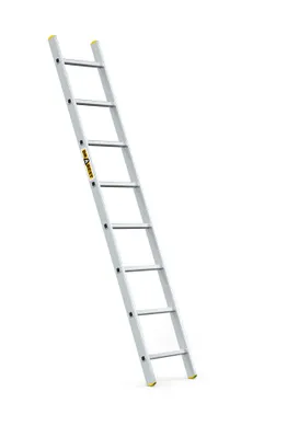 Produktbild von Drabest | Leiter - Aufstiegsleiter - 8 Sprossen - Tragfähigkeit 150 kg - Aluleiter 1x8 Stufen - Professionelle Anlegeleiter