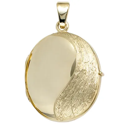 Produktbild von JOBO Medaillon 585 Gold Gelbgold teilmattiert