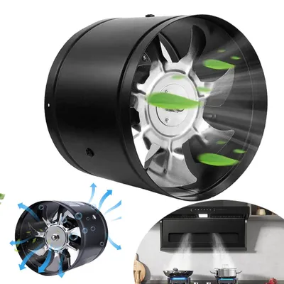 Produktbild von Abluftventilator 150mm Inline Rohrventilator, Industrielüfter für Büro, Halle, Hydroponic Zimmer
