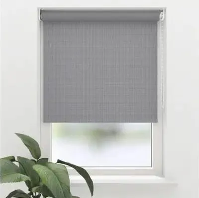 Produktbild von SOLUNA Verdunkelungsrollo D7 Struktur grau 115x190 cm inkl. Klemmträger