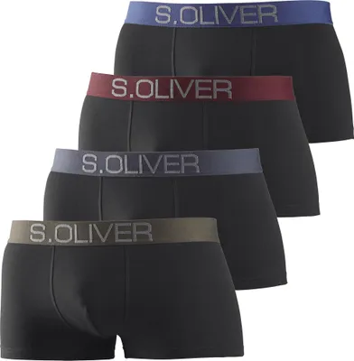 Produktbild von s.Oliver Hipster 4 -teilig schwarz-khaki, schwarz-bordeaux, schwarz-anthrazit, schwarz-blau Größe XL