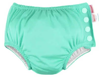 Imagen del producto de Pañales de natación para bebés, color verde, para niños de 12 a 18 meses, impermeables, ideales para nadar