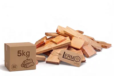 Produktbild von LERMOWOOD Anzündholz Kiefer Trocken 5 kg Kamin Anfeuerholz