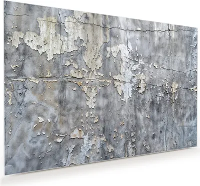 Produktbild von Glasbild 60x40cm in XXL für Wohnzimmer, Schlafzimmer Motiv Abblätternde Wand