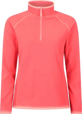 Produktbild von Mountain Warehouse - "Montana" Fleece-Oberteil mit halbem Reißverschluss für Damen MW637 (32 DE) (Leuchtend Rosa)
