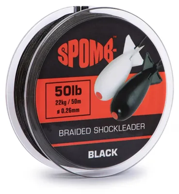 Produktbild von Spomb Braided Leader Black 22 kg-50 lbs 50 m Angelschnur