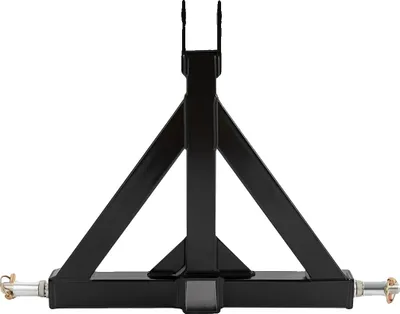 Immagine prodotto di gancio di traino a 3 punti, struttura in ferro, compatibile con ricevitore standard da 2", nero