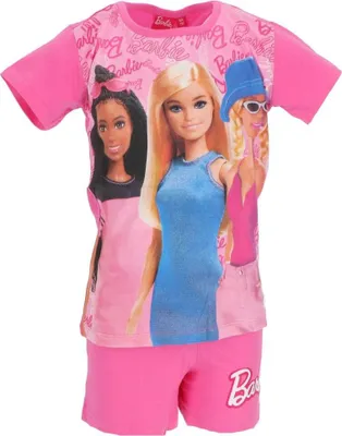Immagine prodotto di Barbie Shortama - Pigiama da bambino e pigiama estivo in 100% cotone Rosa 8 anni