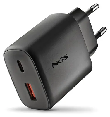 Imagen del producto de Ngs Cargador Gan Ultrarapido 45W Usb-C+ Usb-A