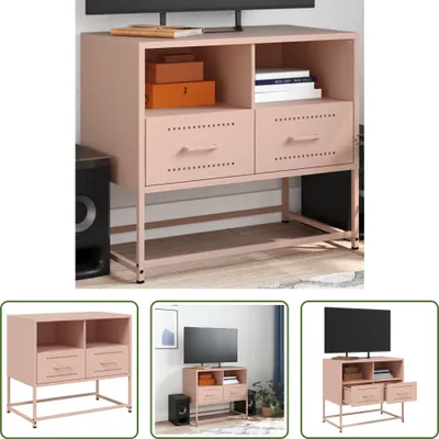 Produktbild von The Living Store TV-Schrank Rosa 68x39x60,5 cm Stahl
