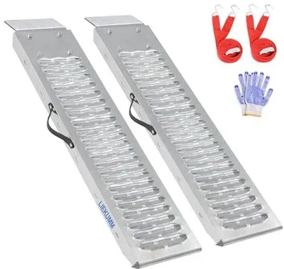 Productafbeelding van Oprijplaten voor aanhanger en motorfiets - 2 stuks, 440 kg, 101 cm