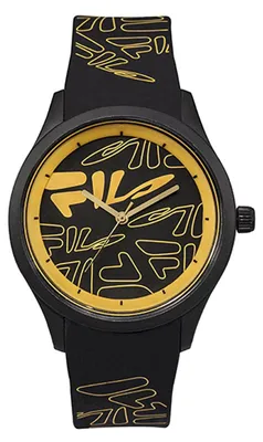 Produktbild von Fila Herren Armbanduhr FILASTYLE 40 mm Armband Silikon 38-129, Farbe:schwarz/orange