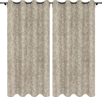 Obrázok produktu pre Závesy s očkami 140x230 cm 2 kusy béžové hotové záclony do obývačky