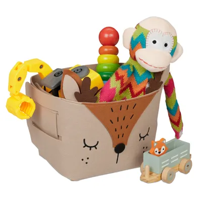 Produktbild von relaxdays Filz Aufbewahrungskorb mit Tiermotiv