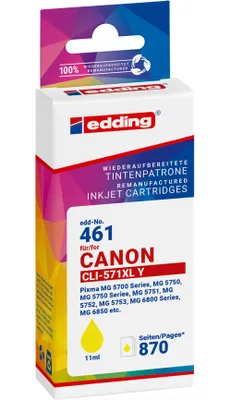 Produktbild von Tintenpatrone EDD-461 ersetzt Canon CLI-571XL