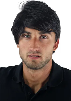 Produktbild von WIG ME UP Herrenperücke schwarz Scheitel GFW967