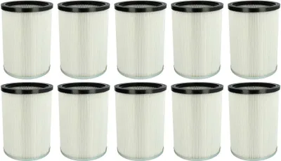 Produktbild von vhbw 10x Faltenfilter kompatibel mit Kärcher NT 70/1 *CN, NT 70/1 *EU, NT 70/1 *120V, NT 70/1 *AUS, NT 70/1 *BR Staubsauger - Patronenfilter Weiß