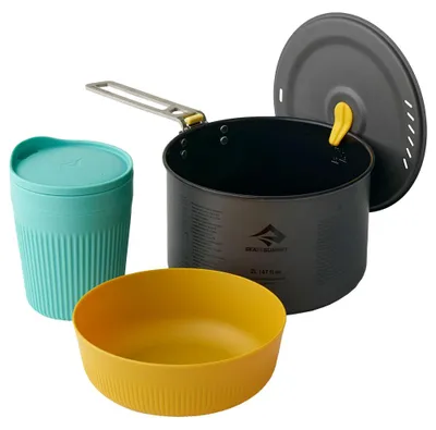 Produktbild von Frontier UL One Pot Cook Set - [1P] [3 Piece] 1 Person - 2L Pot w/ M Bowl and Ins Mug