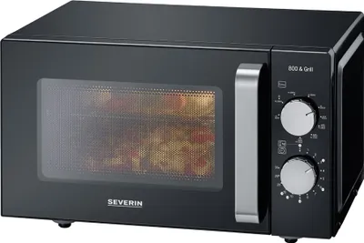 Image de SEVERIN MW 7762 Four à micro-ondes 800 watts noir, inox